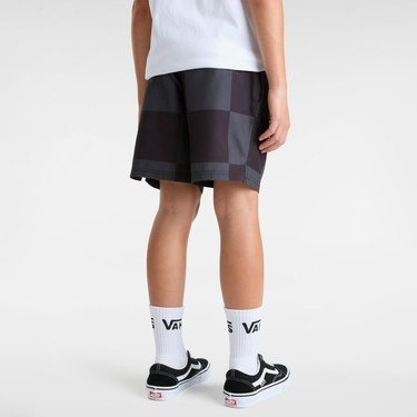  Vans Primary Checkerboard Çocuk Siyah Deniz Şortu