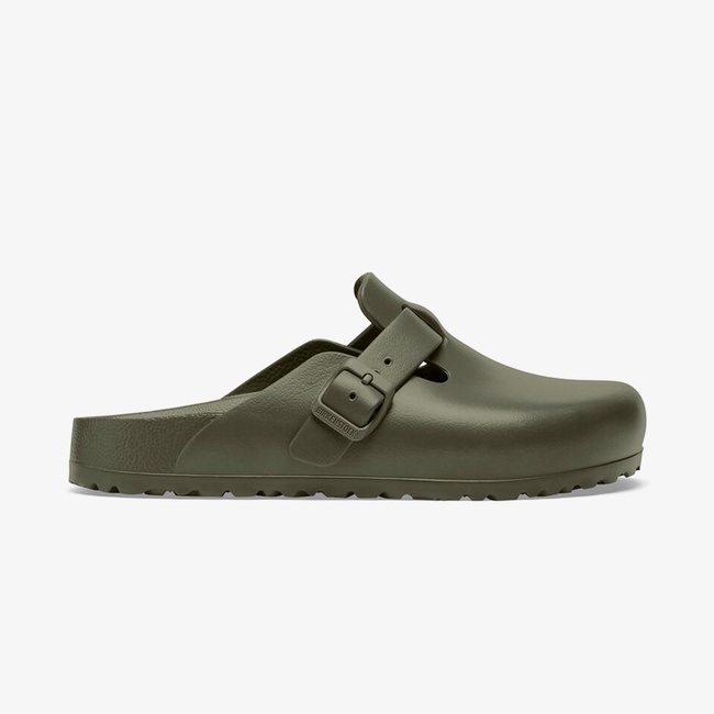  Birkenstock Boston Eva Erkek Yeşil Kapalı Terlik