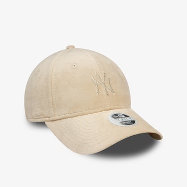  New Era New York Yankees Diamante 9Forty Kadın Bej Şapka