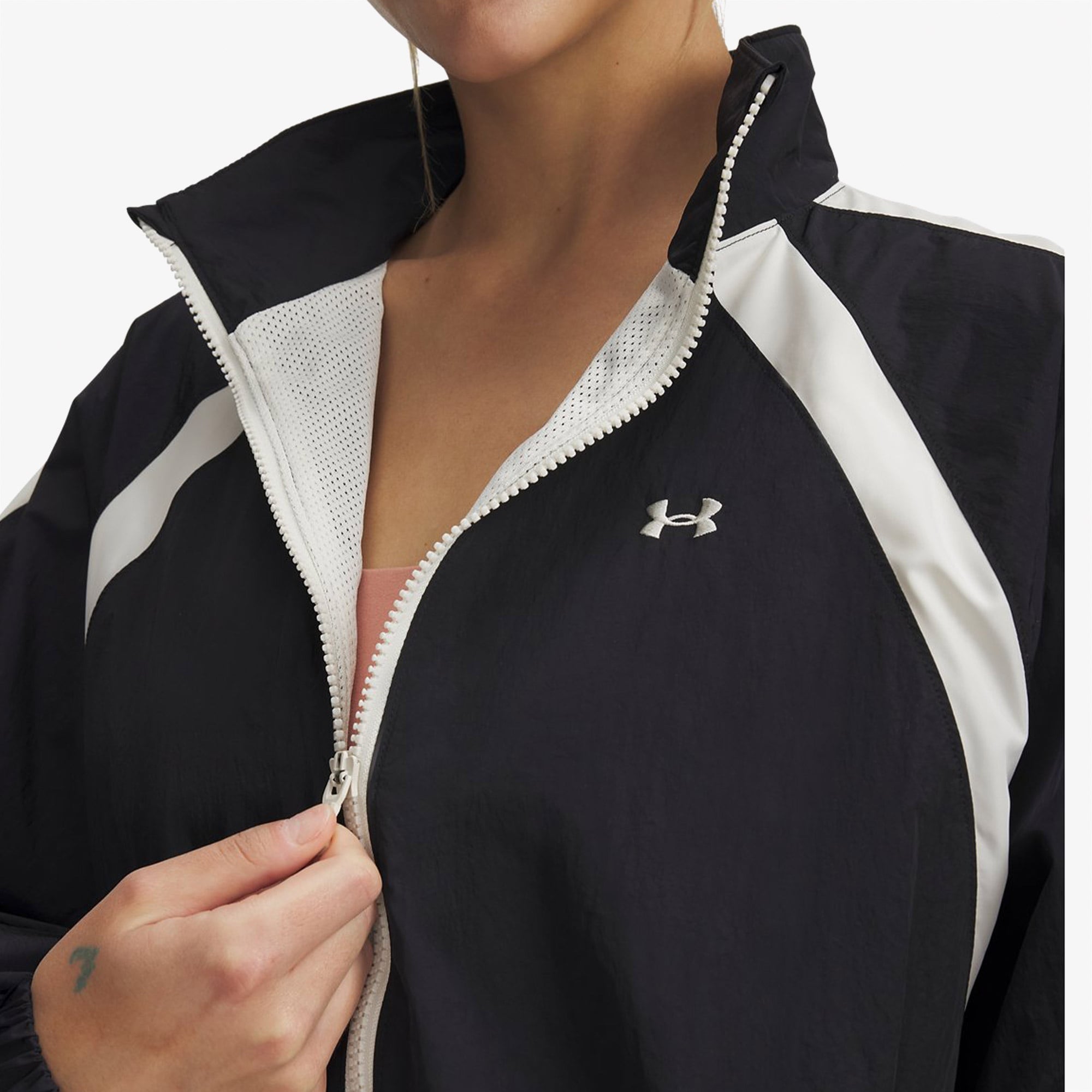 Under Armour Icon Crinkle Tear Away Kadın Siyah Ceket