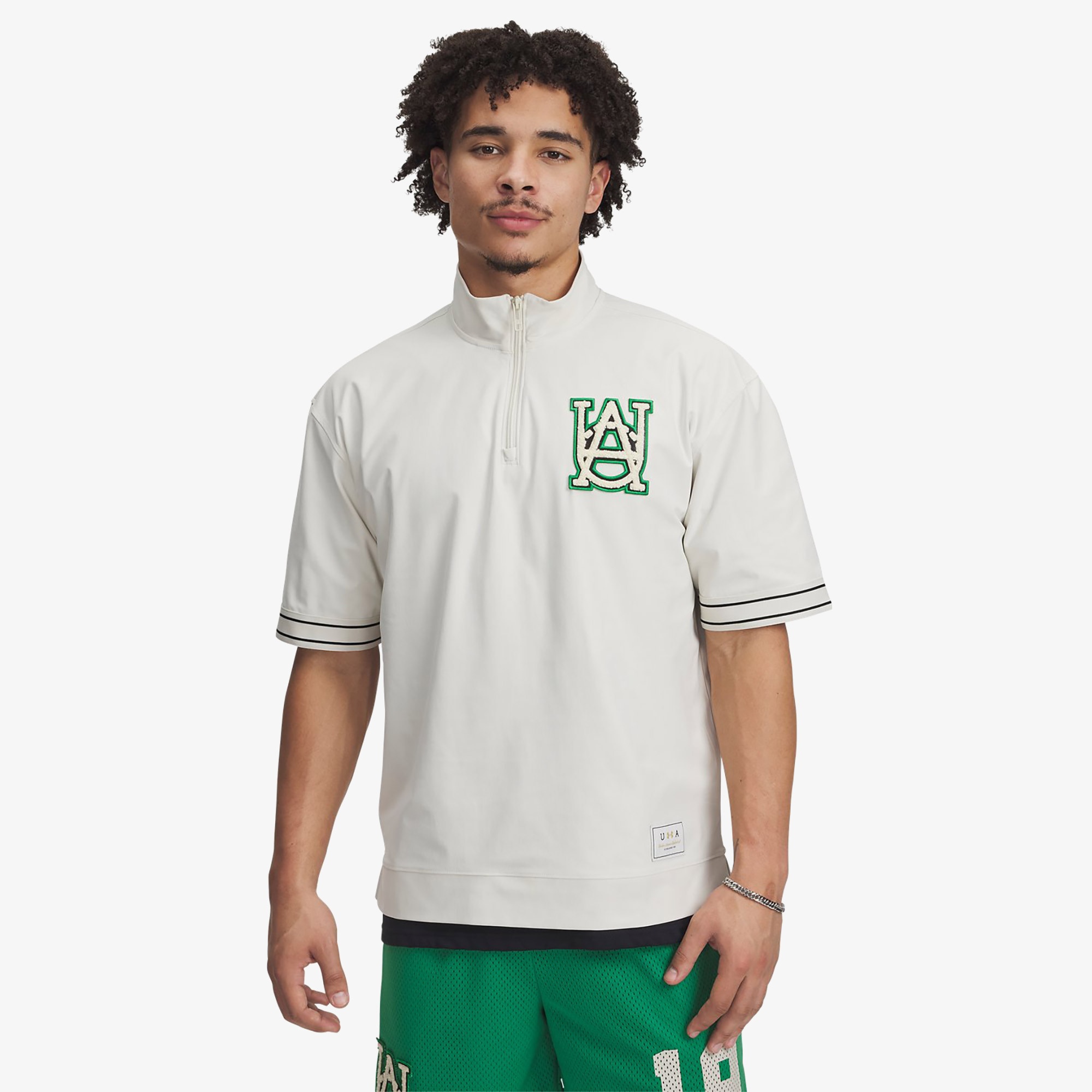 Under Armour Courtside Hoops Erkek Beyaz T-Shirt