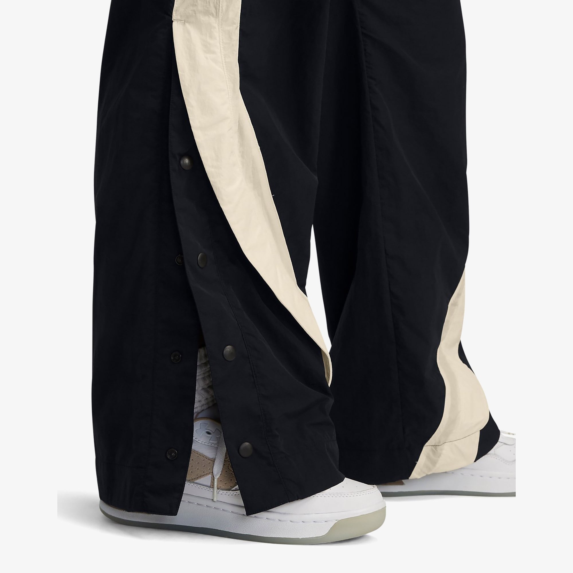 Under Armour Icon Crinkle Tear Away Kadın Siyah Eşofman Altı