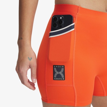 Under Armour Run 96 Kadın Turuncu Kısa Tayt