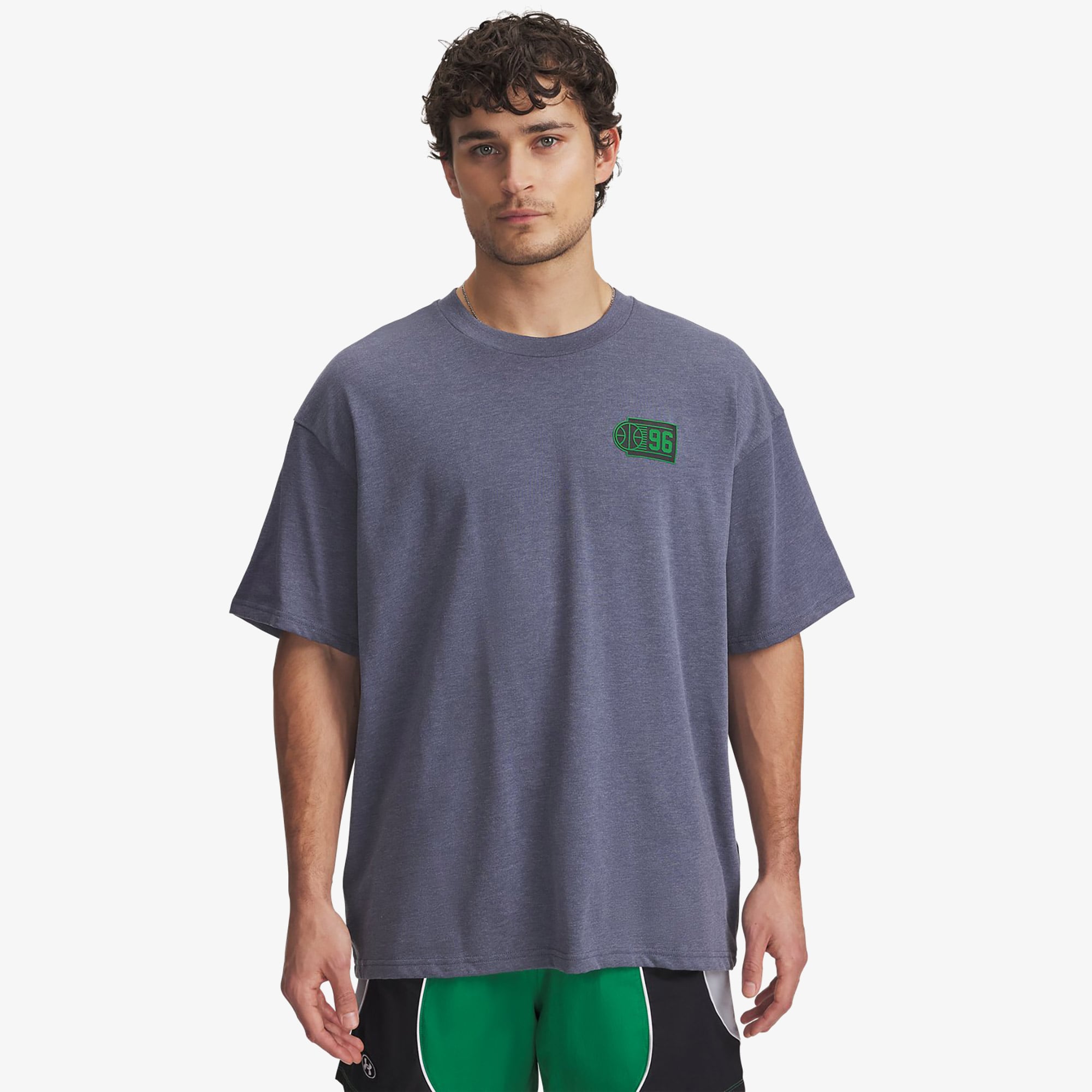  Under Armour Courtside 96 Hoop Erkek Gri T-Shirt