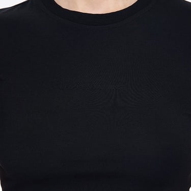  Les Benjamins Classic 410 Kadın Siyah Crop T-Shirt