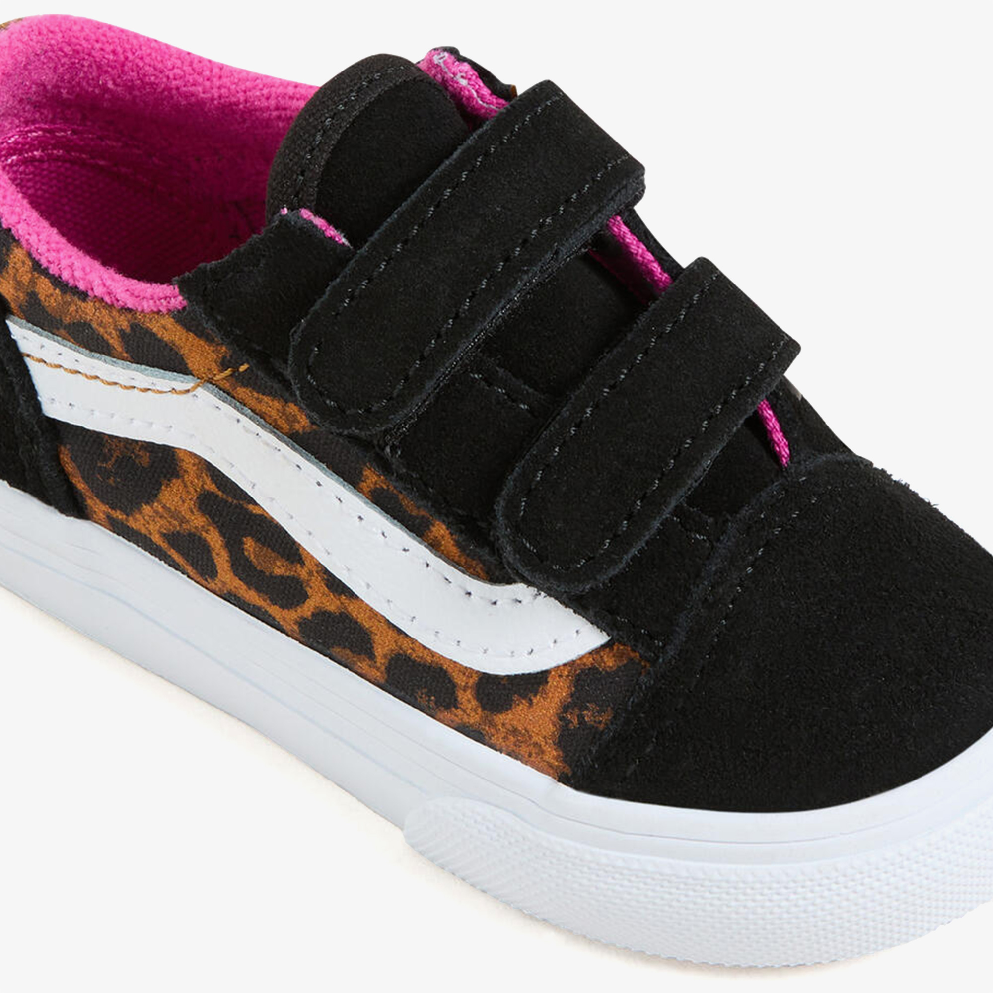 Vans Siyah Vans Old Skool Leopar Desenli Bebek Sneaker