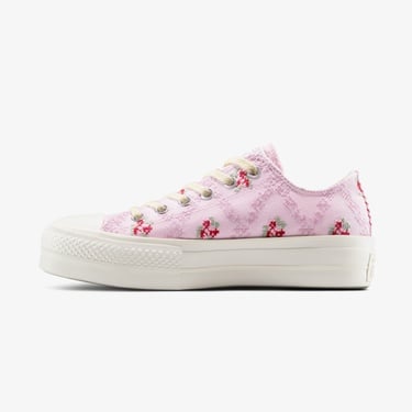  Converse Chuck Taylor All Star Lift Rose Cross Stitch Kadın Pembe Platform Sneaker