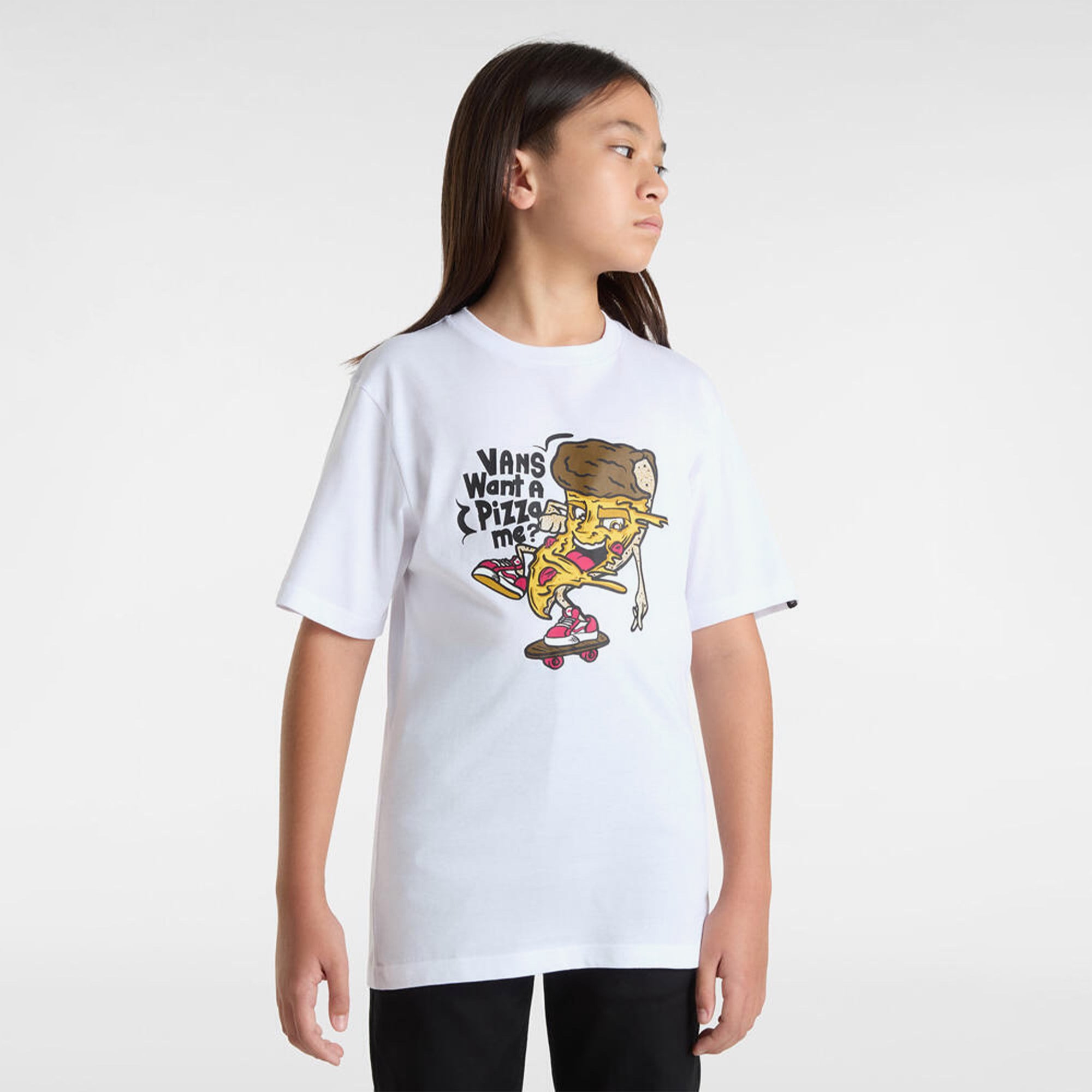  Vans Pizza Me Ss Çocuk Beyaz T-Shirt