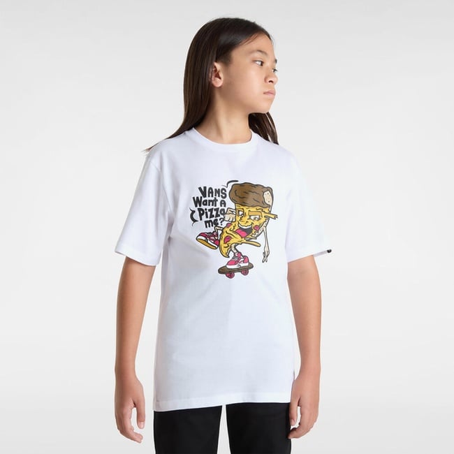  Vans Pizza Me Ss Çocuk Beyaz T-Shirt
