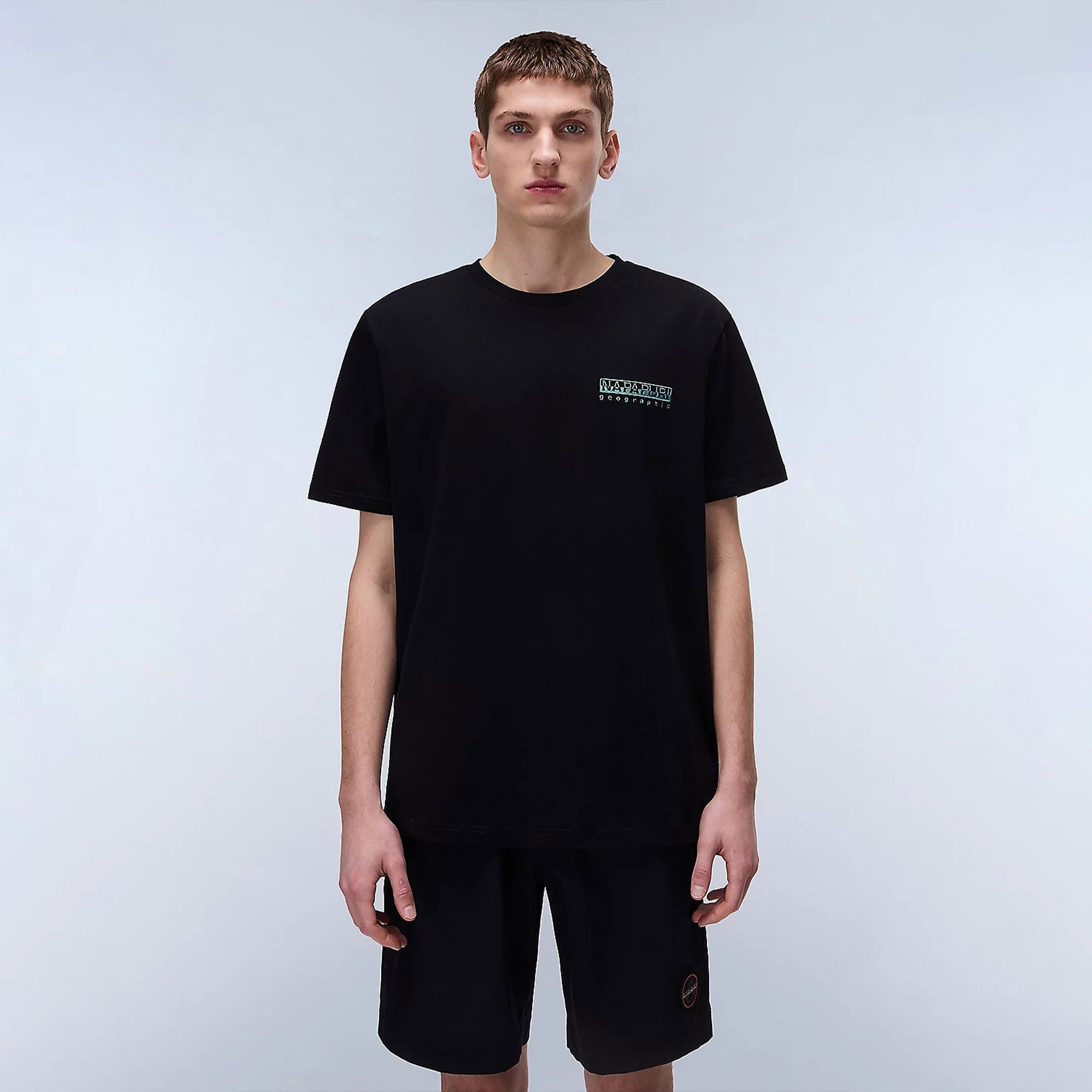  Napapijri  S-Vignoni Back SS Erkek Siyah T-Shirt