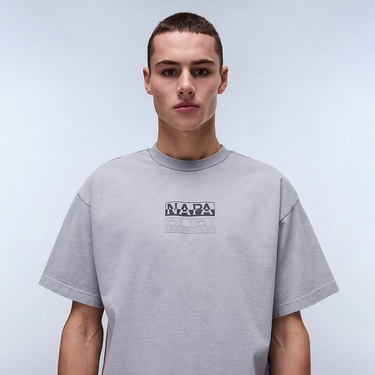  Napapijri  S-Cortona SS Sum Erkek Gri T-Shirt