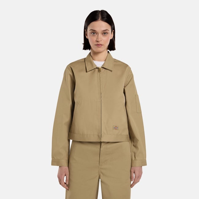  Dickies Unlined Cropped Eisenhower Kadın Haki Ceket