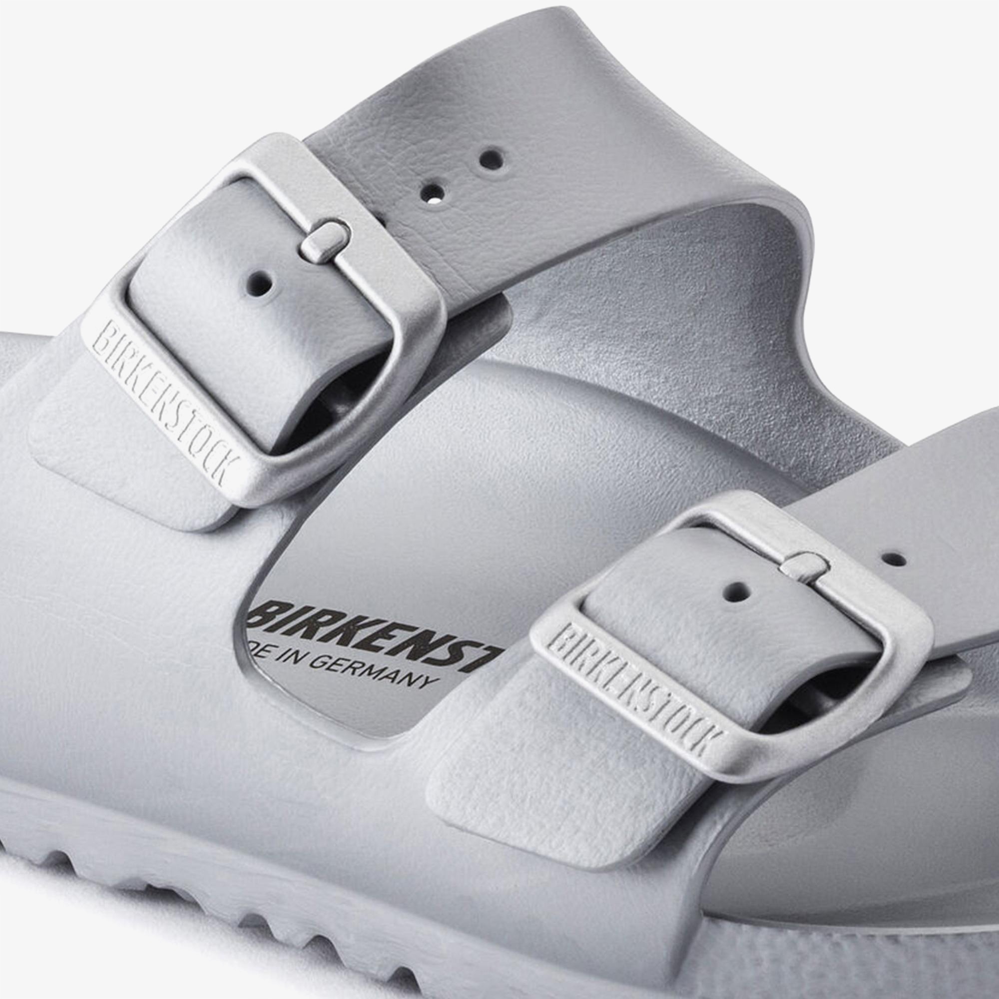 Birkenstock Arizona Eva Metallic Çift Bantlı Erkek Gri Plaj Terliği