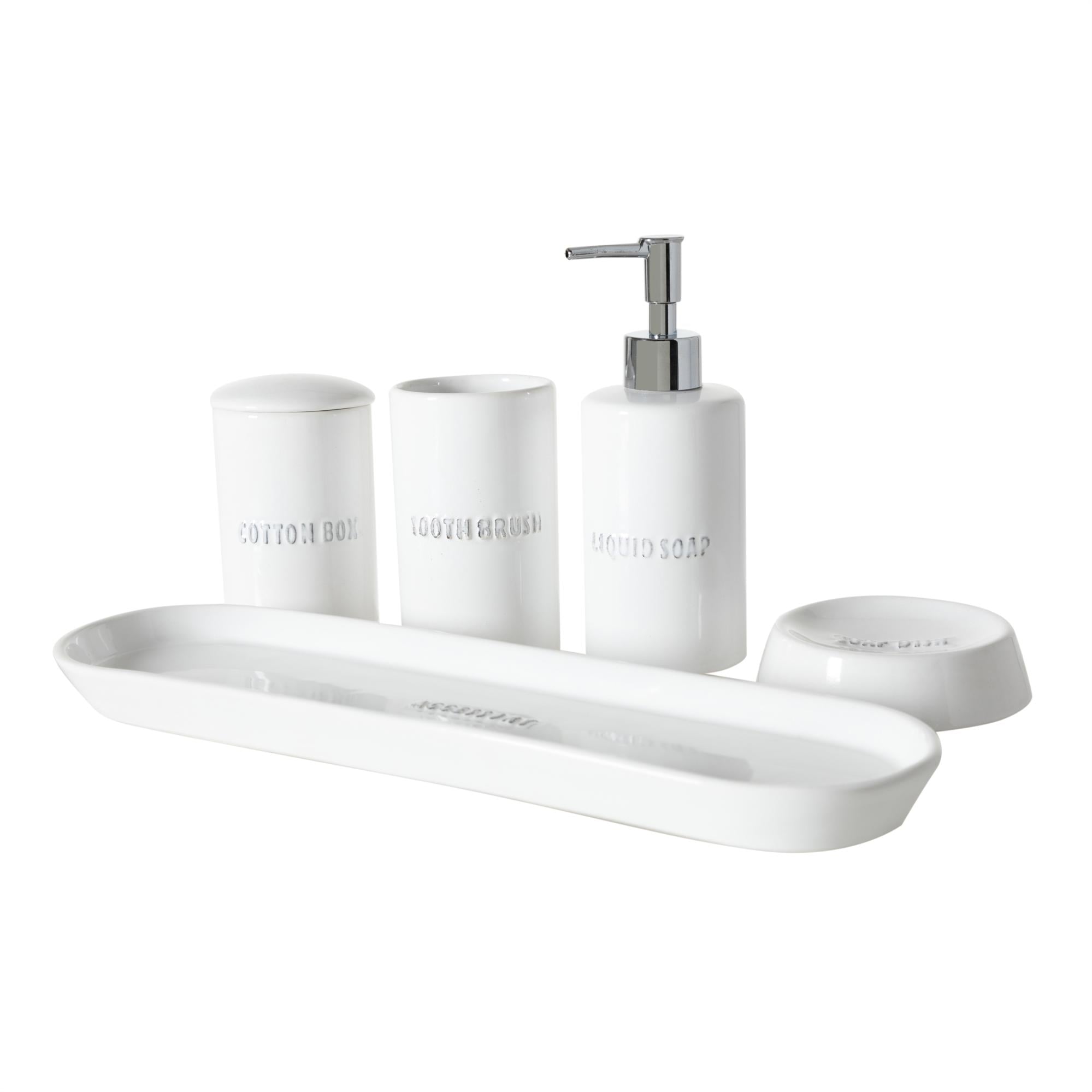  PINTURA BEYAZ 5'Lİ KUTULU BANYO SETİ