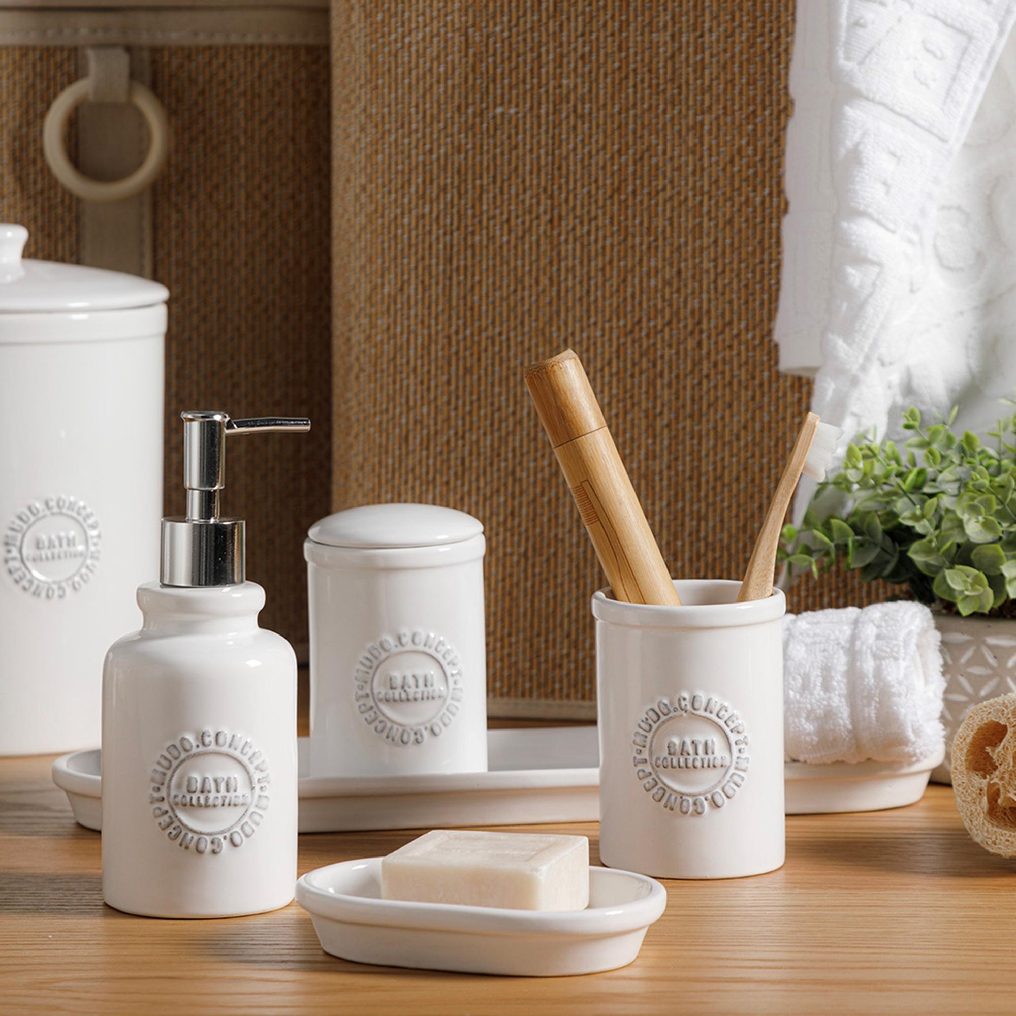 BARNES 5'Lİ KUTULU BANYO SETİ BEYAZ