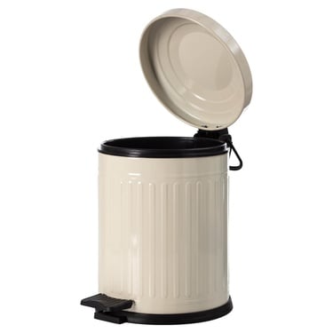  5LT PEDALLI VINTAGE ÇÖP KOVASI KREM