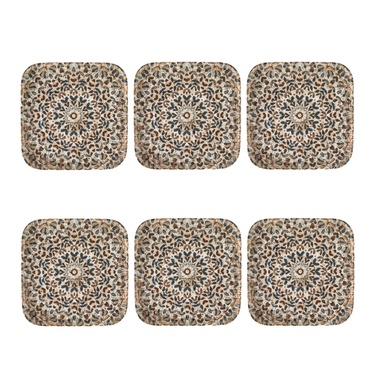  EPHESUS KARE PASTA TABAĞI SETİ 22CM-6LI