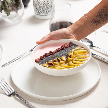  EPHESUS WHITE KASE SETİ 6LI -17CM