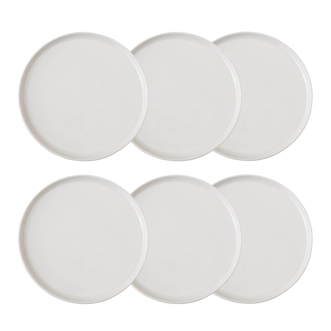  EPHESUS WHITE  PASTA TABAĞI SETİ 6LI -20CM