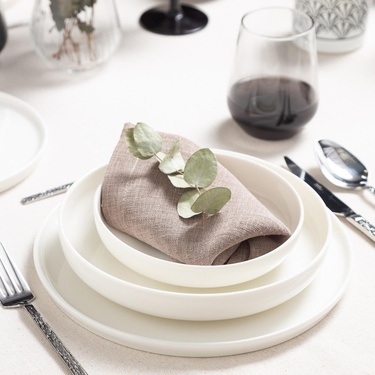  EPHESUS WHITE  PASTA TABAĞI SETİ 6LI -20CM