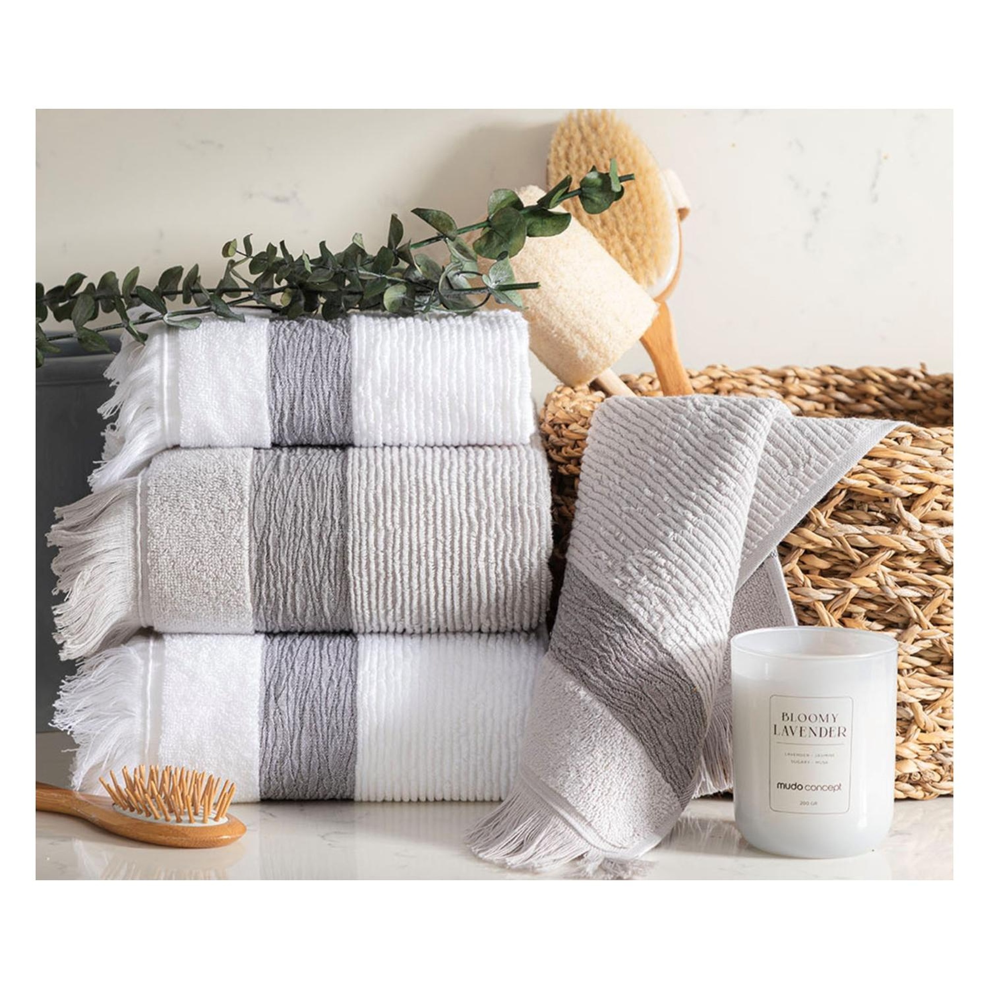 BORLA GRİ EL HAVLUSU 30X50CM