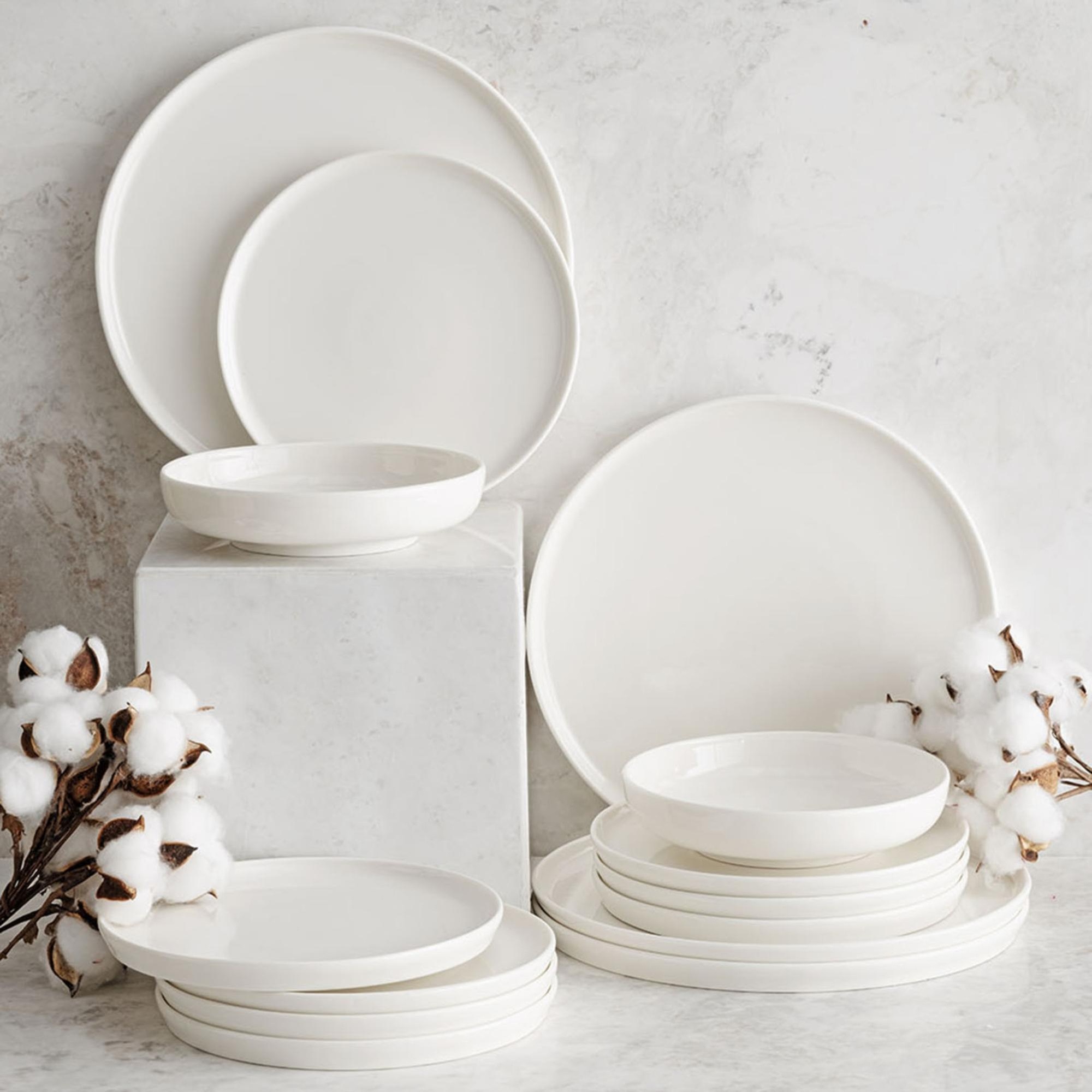 EPHESUS WHITE ÇUKUR TABAK SETİ 22CM - 6LI