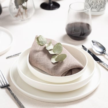  EPHESUS WHITE ÇUKUR TABAK SETİ 22CM - 6LI