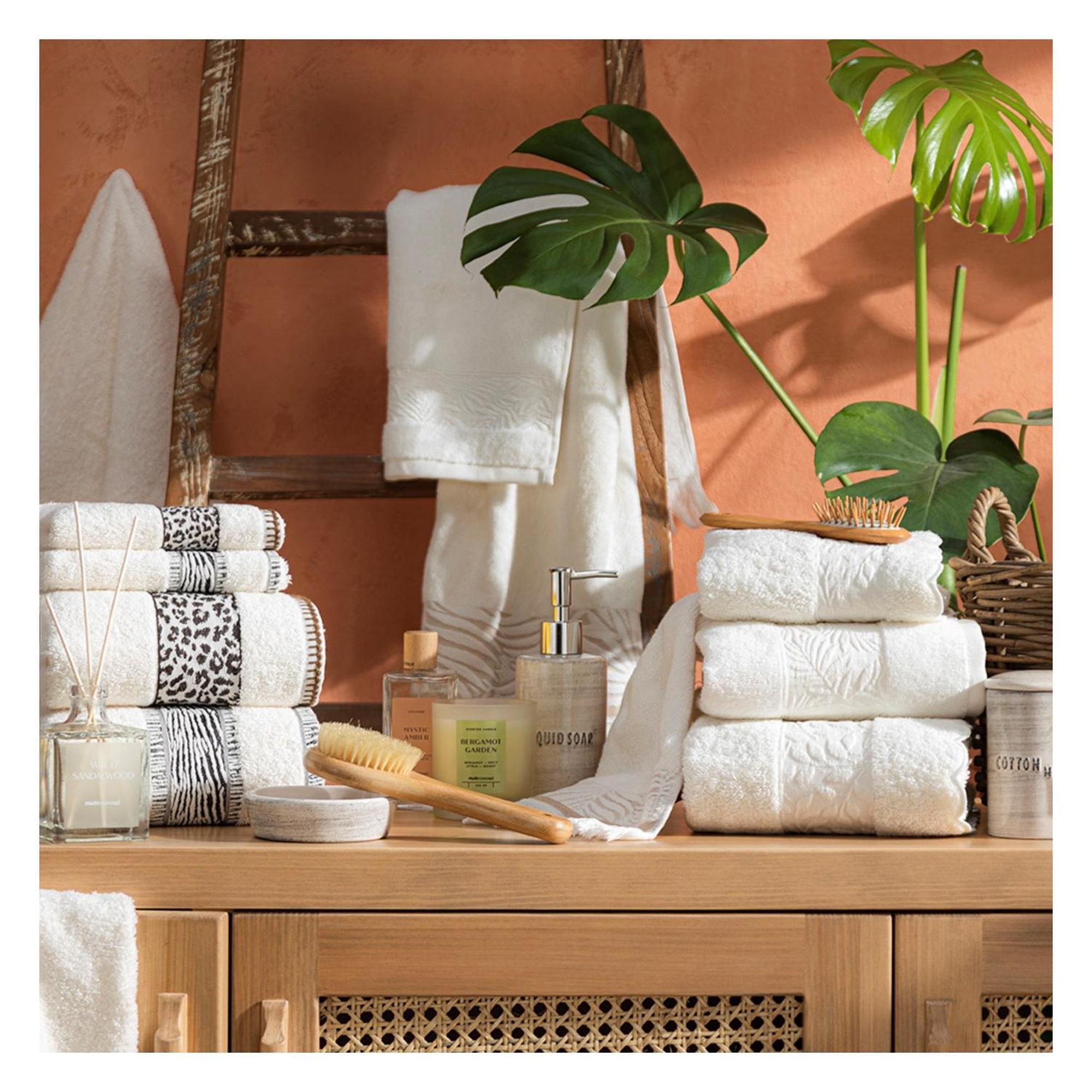 PENELOPE LEOPAR YÜZ HAVLUSU 50X80