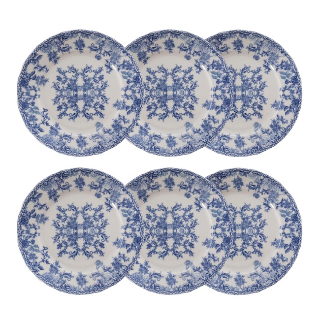  BLUE DREAM SERVİS TABAĞI SETİ 6LI-26 CM