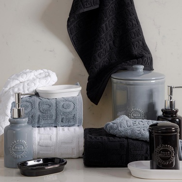  BARNES 5'Lİ KUTULU BANYO SETİ PARLAK SİYAH