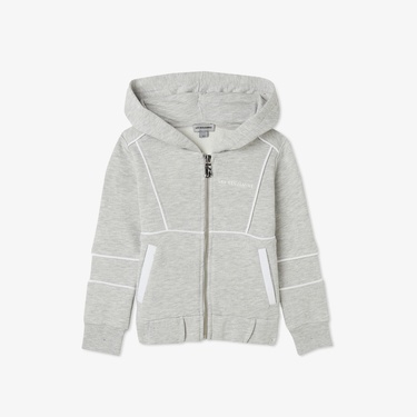  Les Benjamins Zip 403 Çocuk Gri Hoodie