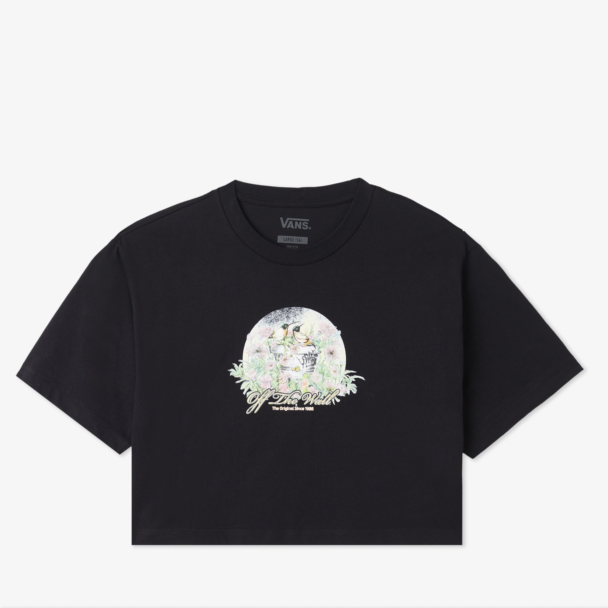 Vans Birdsong Relaxed Crop Ss Çocuk Siyah T-Shirt