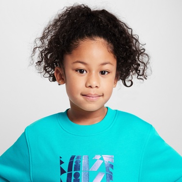  Nike Sportswear Club Crew Çocuk Mavi Sweatshirt