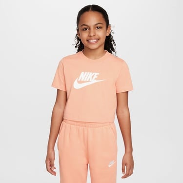  Nike Sportswear Futura Çocuk Turuncu Crop T-Shirt