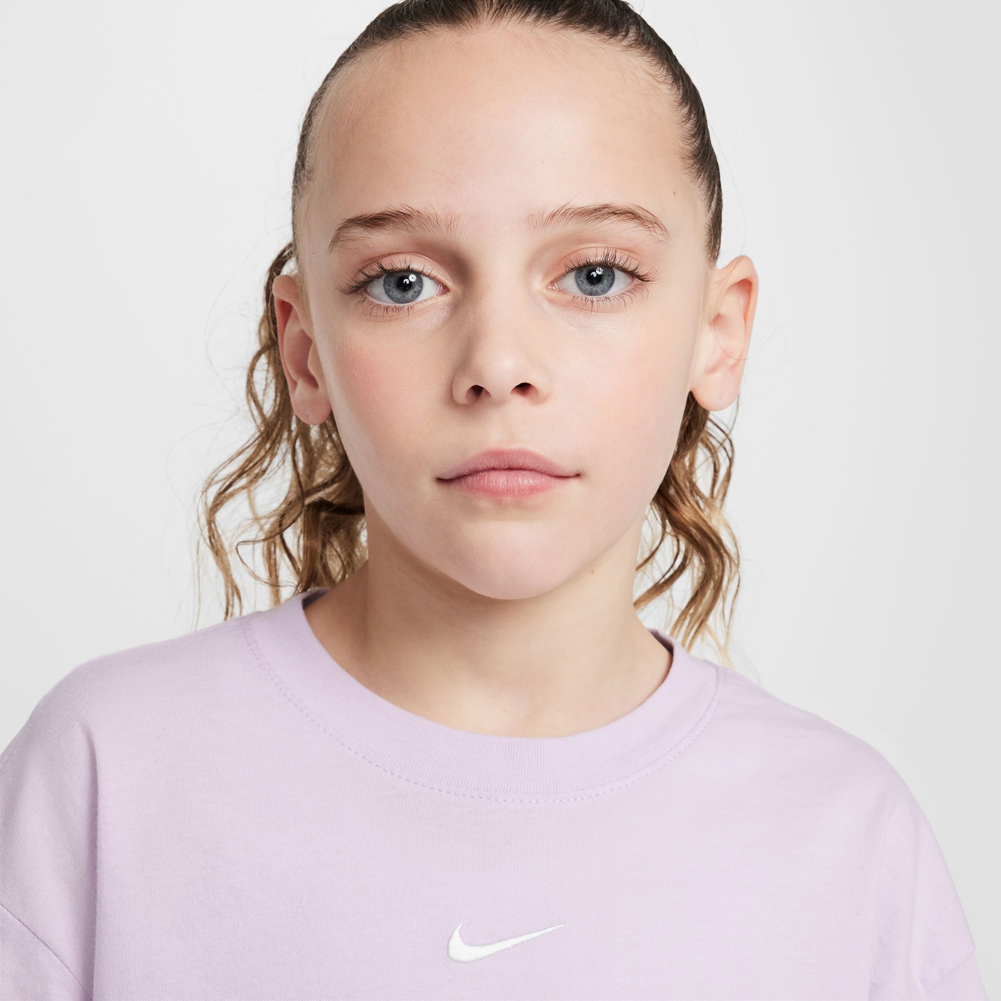 Nike Sportswear Boxy Essentials Çocuk Mor T-Shirt