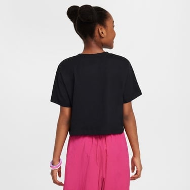  Nike Sportswear Futura Çocuk Siyah Crop T-Shirt