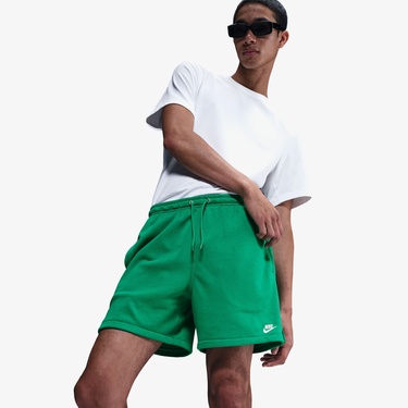  Nike Club Flow Erkek Yeşil Şort