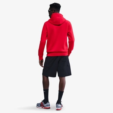  Nike Club Pullover Fleece Erkek Kırmızı Hoodie
