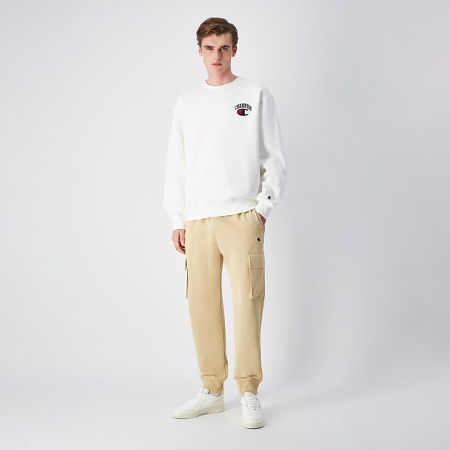  Champion Rib Cuff Erkek Bej Eşofman Altı