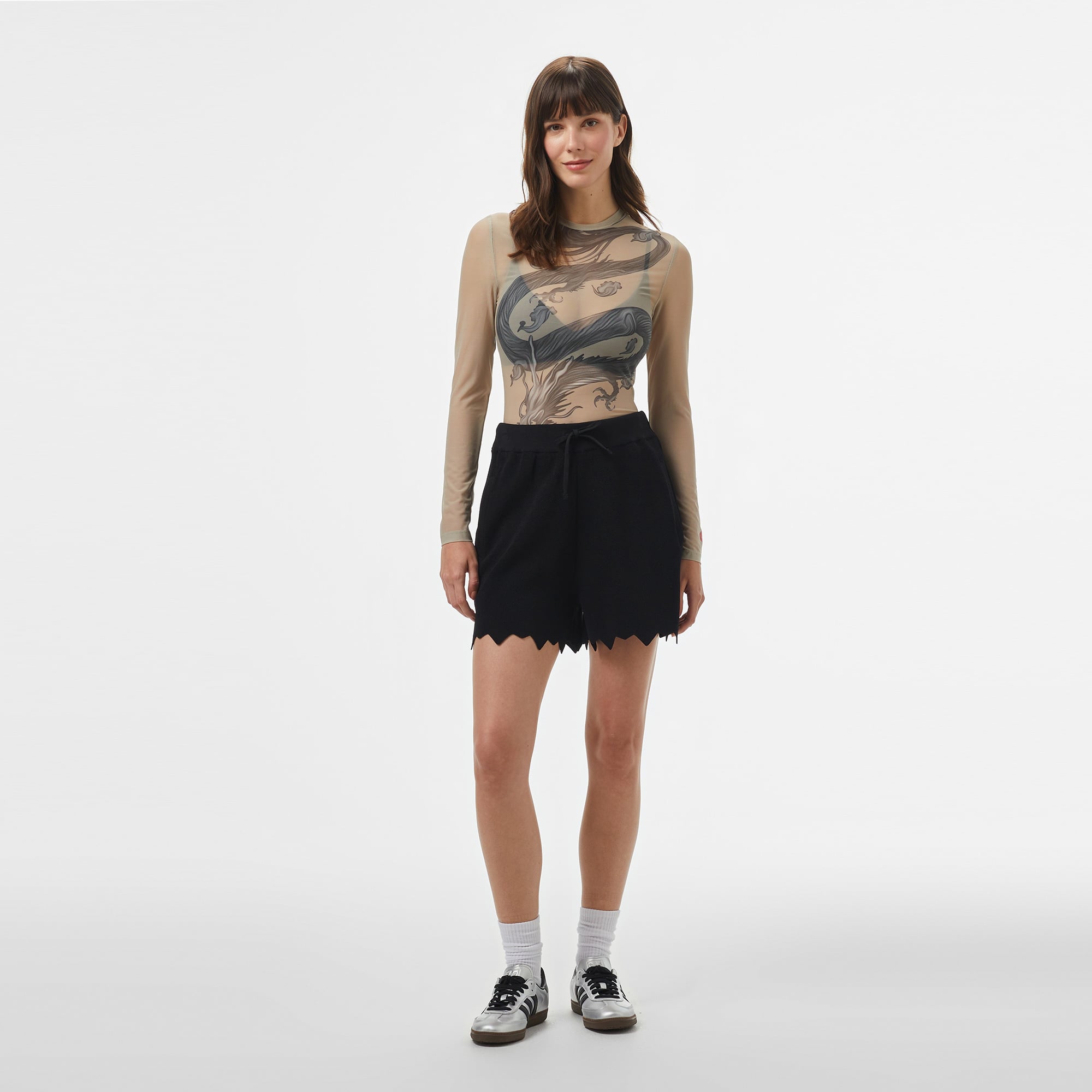  UNITED4 Kadın Siyah Şort