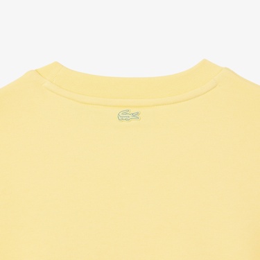  Lacoste Oversized Fit Pleated Kadın Sarı Eşofman Üstü