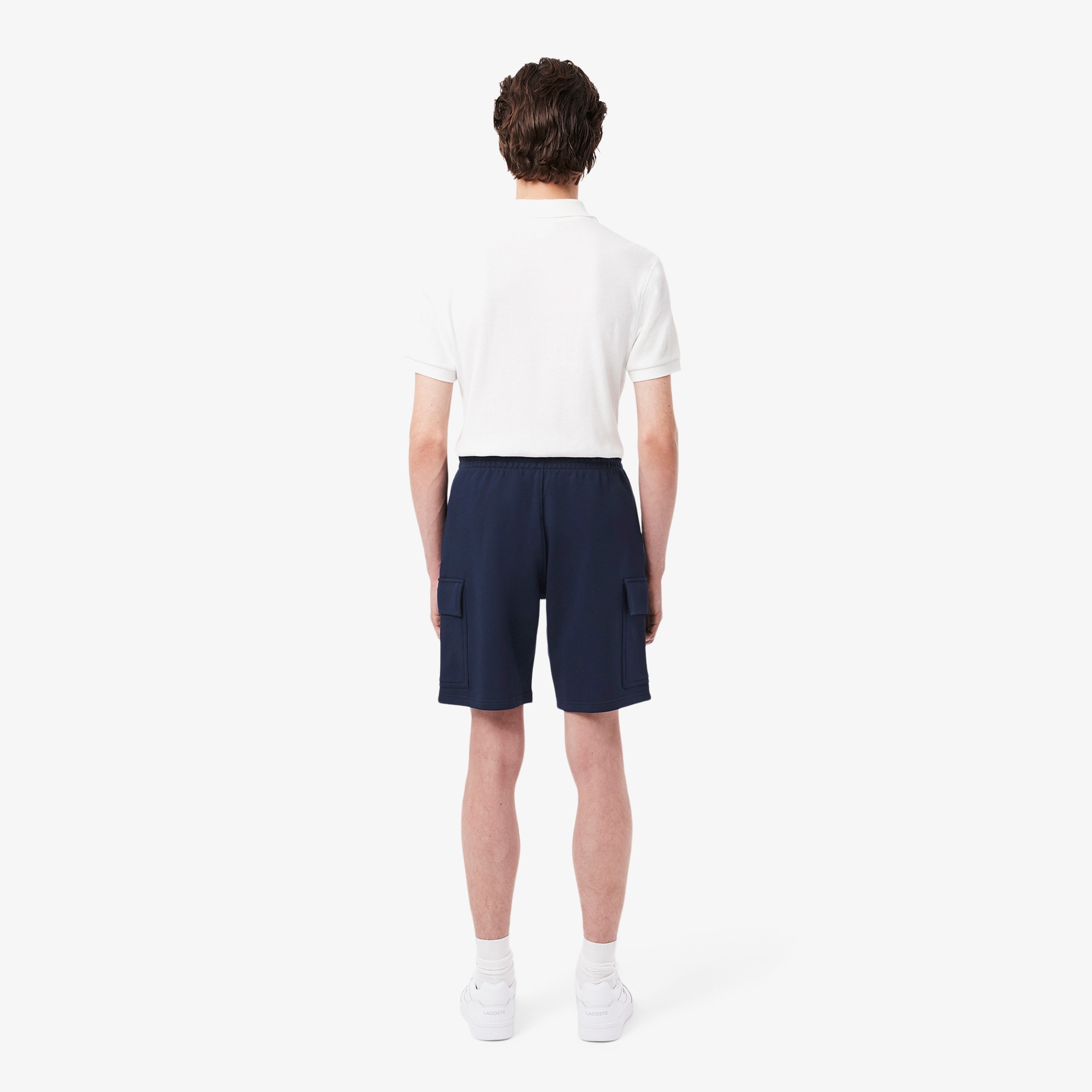 Lacoste Cotton Fleece Cargo Erkek Lacivert Şort