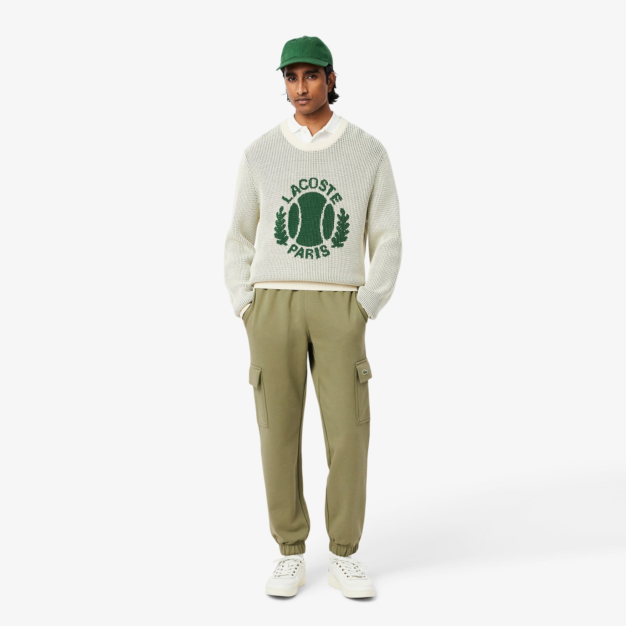 Lacoste Fleece Cargo Erkek Yeşil Eşofman Altı