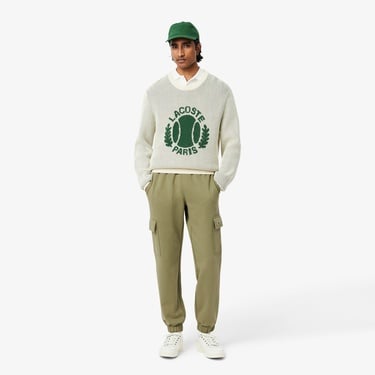  Lacoste Fleece Cargo Erkek Yeşil Eşofman Altı