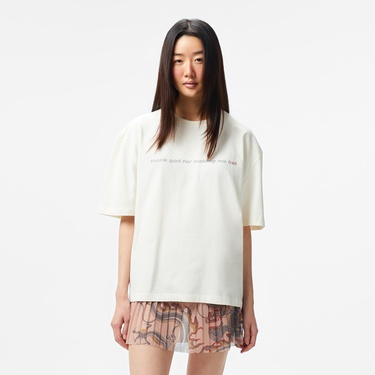  UNITED4 Kadın Bej T-Shirt