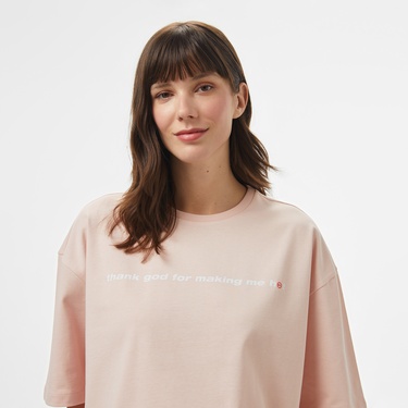  UNITED4 Kadın Pembe T-Shirt