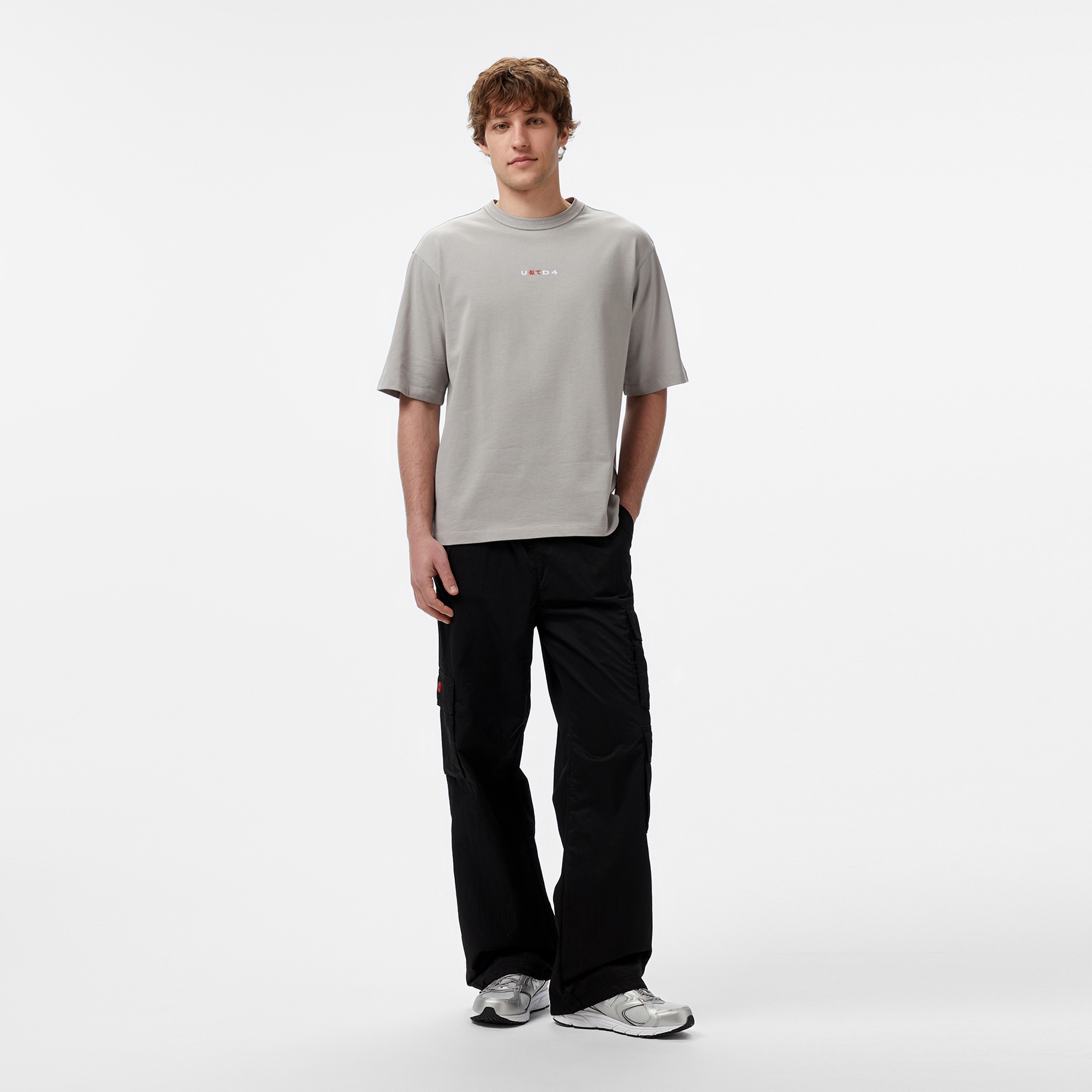 UNITED4 Erkek Gri T-Shirt