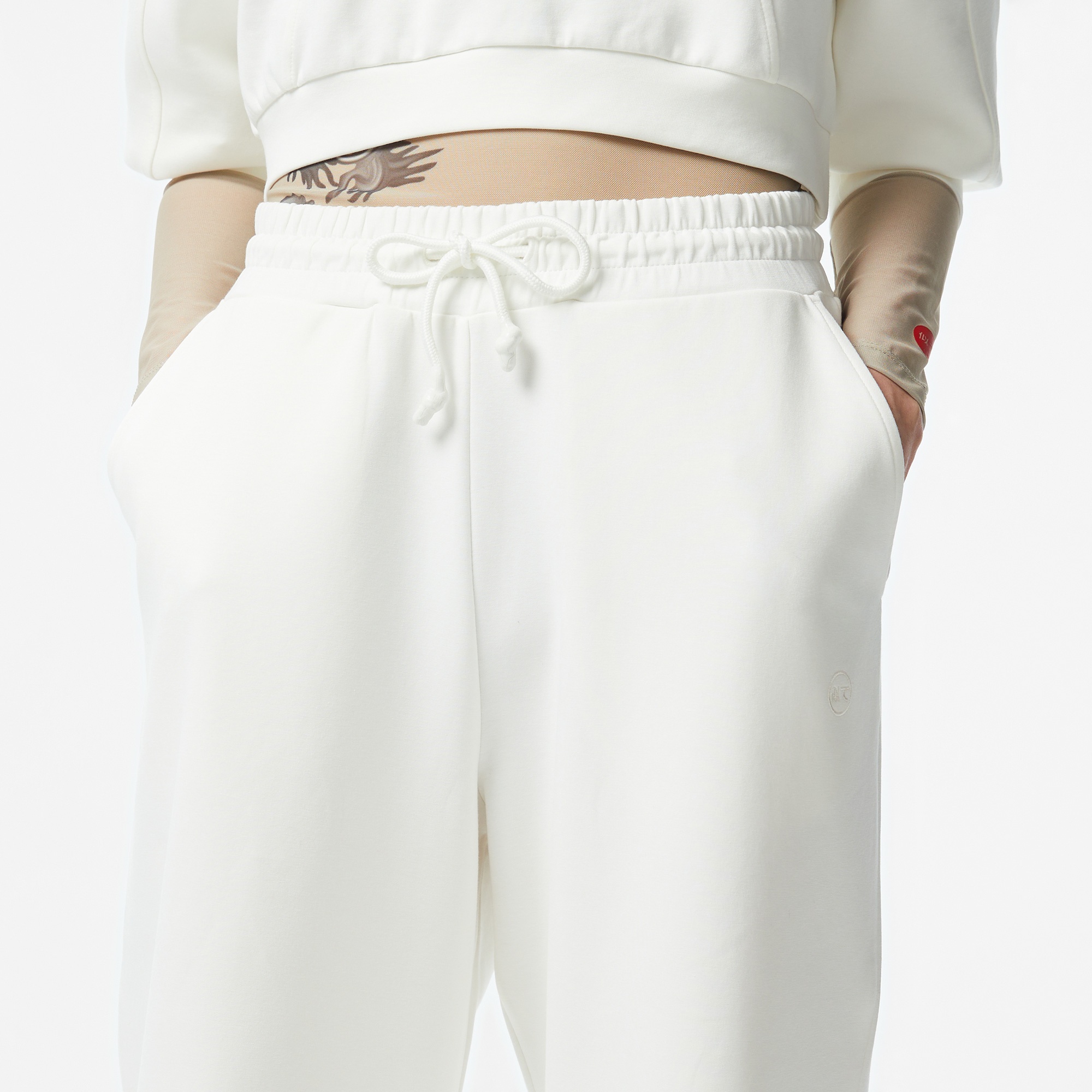 UNITED4 Kadın Beyaz Eşofman Altı