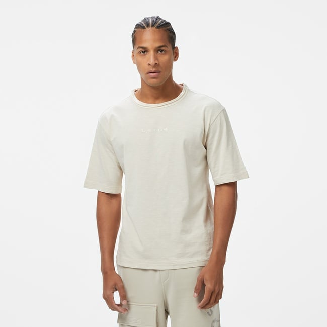  UNITED4 Erkek Krem T-Shirt