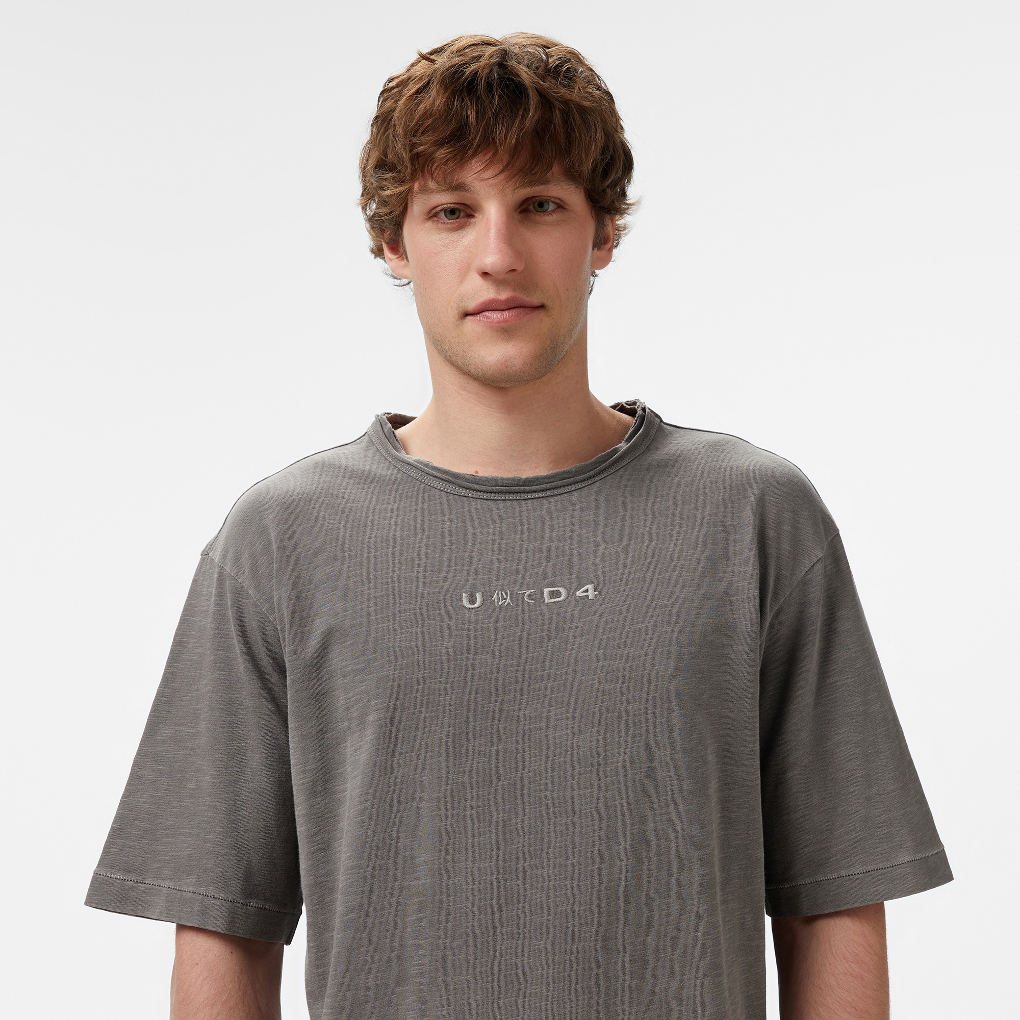 UNITED4 Erkek Gri T-Shirt